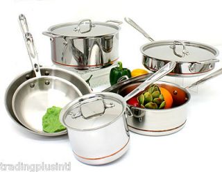 All Clad Copper Core Collection 10 Piece Cookware Set