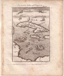 Is de Cuba Et de Iamaica Allain Manesson Mallets 1719