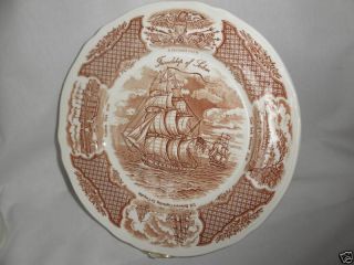 Alfred Meakin Fair Winds Dinner Plate Brown SHIP Eagle
