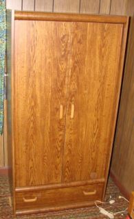 Door Wood Portable Closet Wardrobe Armoire Cabinet Coat Rack 
