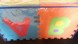 ABCs & Numbers Multi Color Eva Foam Playmat/FloorMat 36 Piece Set