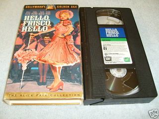 Hello Frisco Hello VHS 1943 Alice Faye 086162139031