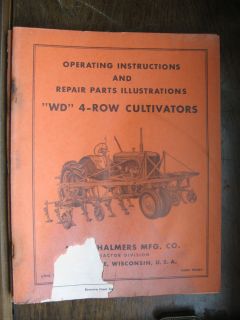 TM 64 A Allis Chalmers Manual Part WD 4 Row Cultivators