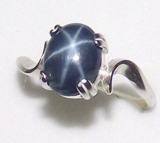 Darling Natural and Genuine Blue Star Sapphire Ring No Fake Stuff Here 