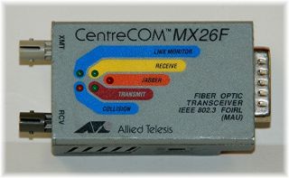 Allied Telesis at MX26F CentreCOM Fiber Optic Transceiver