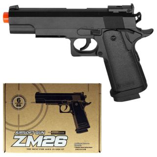 Zinc Alloy Metal Body Airsoft Spring Pistol ZM26