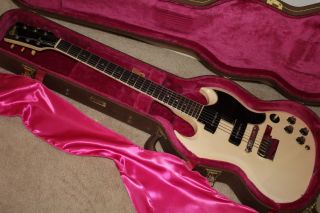 1966 67 Gibson SG Special POLARIS WHITE RARE custom color vintage 