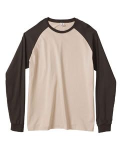 Canvas Cotton Long Sleeve Raglan Baseball T Shirt New