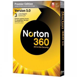 norton 360 v5 0 2011 all in one security premier 3pc  