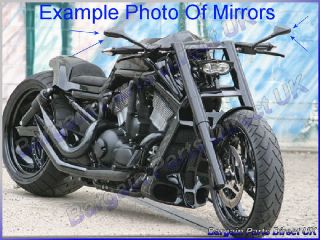 Pair Alloy Wing Mirrors Fit Kawasaki ZR Z 750 1000 Z1