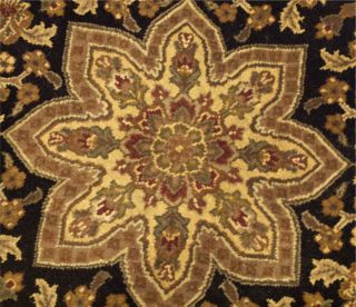 6x6 Beautiful Handmade Round Carpet Agra Wool Rug 1325