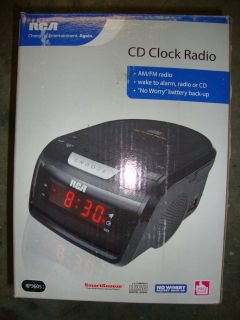 RCA RP5605R Am FM CD Player Clock Radio with Large LED Display