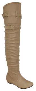 BLOSSOM AMAR 14 Womens Over the knee high boots on flat bottom with 