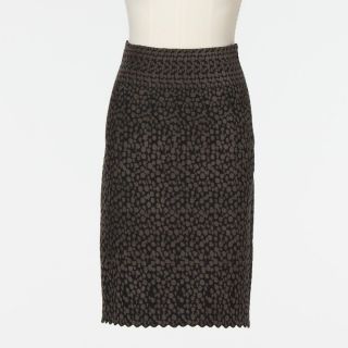 Amber Rose Alaïa Knit Print Pencil Skirt Size 40