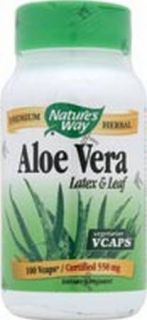 Natures Way Aloe Vera Latex Leaf 100VEG Capsules