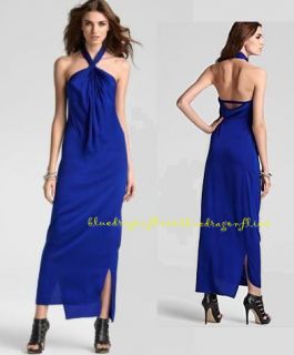   Von Furstenberg $545 Atlantic Alyssa Long Silk Dress Gown 14
