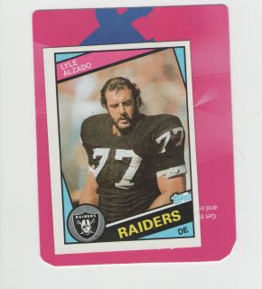 Lyle Alzado Los Angeles Raiders 1984 Topps Card 100 2 Time Pro Bowler 