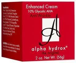 Alpha Hydrox 10 Glycolic AHA Enhanced Cream Anti Wrinkle 2oz NIB
