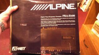 Alpine PRA H400 Digital Time/Frequency Processor   Demo Unit   Great 