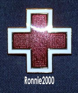 LARGE ENAMEL CROSS American Red Cross pin Hurricane Sandy Relief Show 