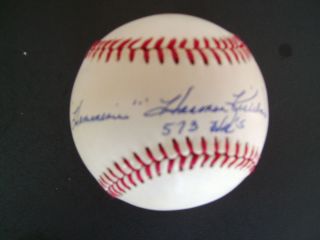 Official American League Harmon Killebrew autographed signed ball COA 