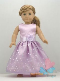   Doll Clothes New Purple Princess Dress for 18 American Girl