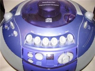   American Girl Karaoke Machine CD Player and Cassette Player Recorder