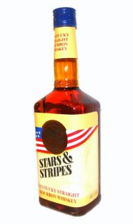 Stars Stripes Bourbon Whiskey Unopened RARE Bottling