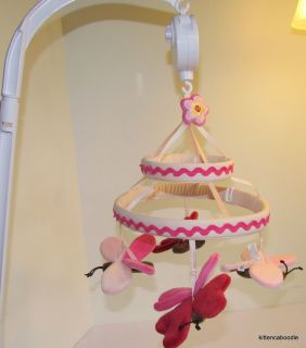 Amy COE Bloom Butterfly Baby Girl Nursery Crib Mobile