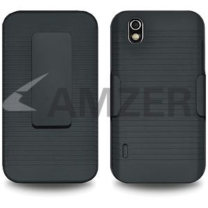 Amzer Shellster Fit Case Cover For LG Marquee LS855 / LG Optimus black 