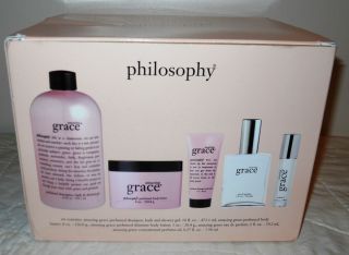 Philosophy Amazing Grace 5 Piece Perfume and Bath Set New