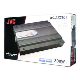 JVC KS AX3104 800 Watt Power Car Audio Amplifier 4 CH Bridgeable Amp 