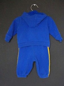 Ralph Lauren Polo Baby Boy Fleece Hooded Sweatshirt and Pants Set 3 MO 