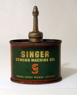 VTG SINGER SEWING MACHINE OIL CAN SMALL 1 3 FL OZ