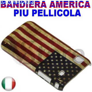 Cover Bandiera America USA Retro per Samsung Galaxy s i9001 Plus 