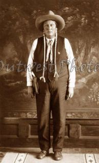 1900s Photo Apache Ben Deputy Sheriff Oklahoma Indian Native 