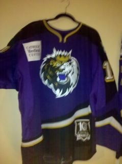 2010 2011 ANDREI LOKTIONOV Manchester Monarchs Game Worn Used Jersey 