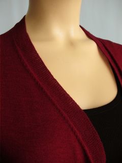 Eileen Fisher Cascading Cardigan Sweater Hibiscus S