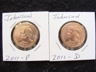 2011 P D BU Andrew Johnson Presidential Dollars