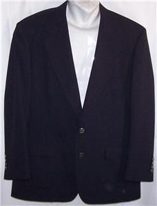 40S  100% Pure Wool NAVY GOLD wool sport coat suit blazer 