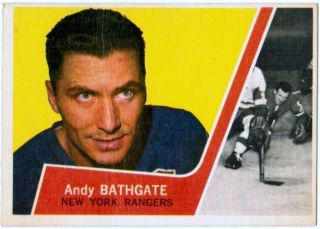 1963 64 Topps 52 Andy Bathgate New York Rangers