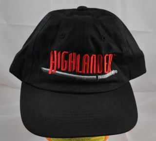 description highlander tv series cap hat black cap adult size with 