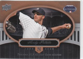 ANDY PETTITTE 2008 UD UPPER DECK ALL STAR GAME NEW YORK REDEMPTION #FF 