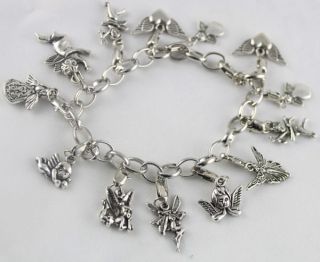 Pcs Tibetan Silver Angel Fairy Charm Bracelets