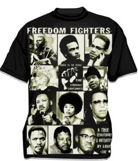   FF6060 Marcus Garvey Malcolm x Martin Luther King Angela Davis
