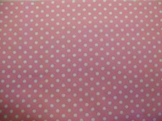 Michael Miller Dumb Polka Dot Pink White Fabric Yd