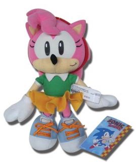 Plush Sonic Classic Amy ~8 inch Plushie Doll anime game toy