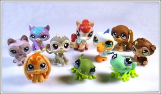   10 Littlest Pet Shop LPS Girl Toy Animal Figures Child Girl Xmas PS20