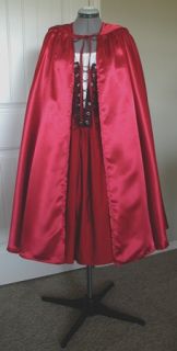 Little Red Riding Hood Adult Costume Dress Handmade