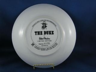 The Duke John Wayne Collector Plate The Franklin Mint